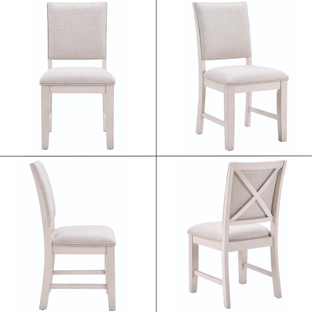 chairus Farmhouse Dining Chairs Set of 4, Upholstered Armless Dining Room Cha...