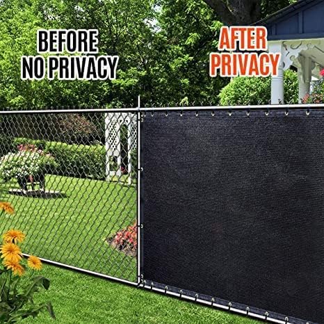 180GSM 6ft x 50ft Fence Privacy Screen Heavy Duty Fence Cover Garden Wall Bac...