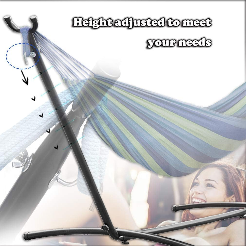 Hammock Stand Portable Heavy Duty Hammock Stand Steel 9ft Stand for Outdoor P...