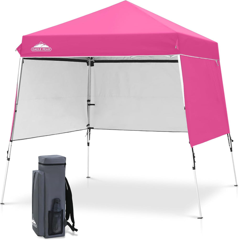 EAGLE PEAK Day Tripper 8x8 Aluminum Super-Lightweight Slant Leg Pop Up Canopy...