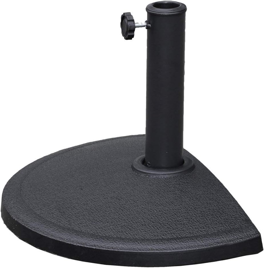 International Caravan Furniture Piece Compound Resin Half-Round Umbrella Stand
