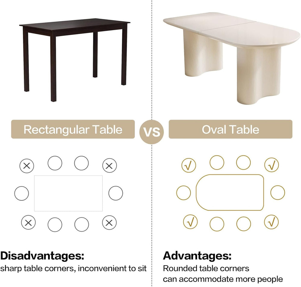 Guyii 62.99" Dining Table Set with 4 Chairs, Modern Kitchen Table Set, I...