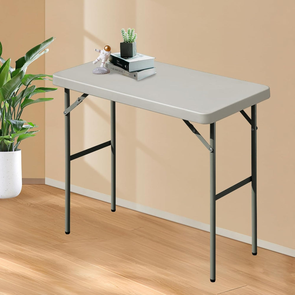 Folding Table 2.7ft Rectangular All-Occasion Plastic Folding Event Table for ...