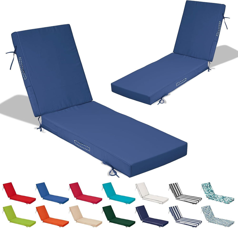 72x21x4in Lounge Cushions for Outdoor Furniture,Outdoor Lounge Chair Cushions...