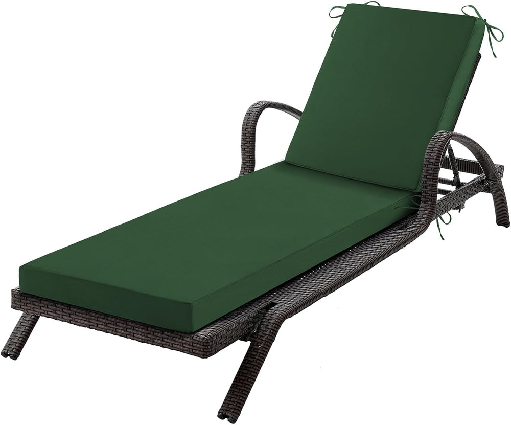 Chaise Lounge Cushions Outdoor, 72x 21x 3 Inch Waterproof & Fade-Resistan...