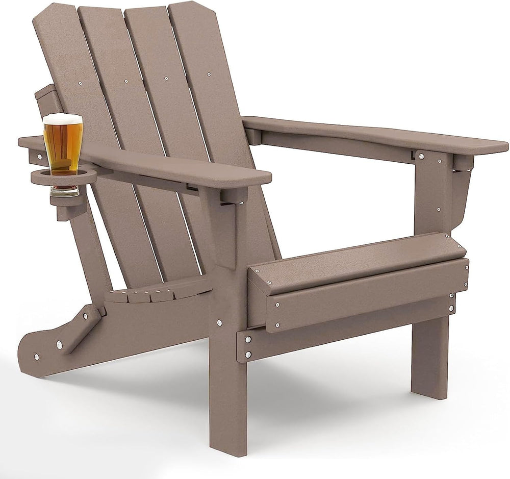 GARDENSTAR Adirondack Chair Oversized Folding Adirondack Chairs Recyclable HD...