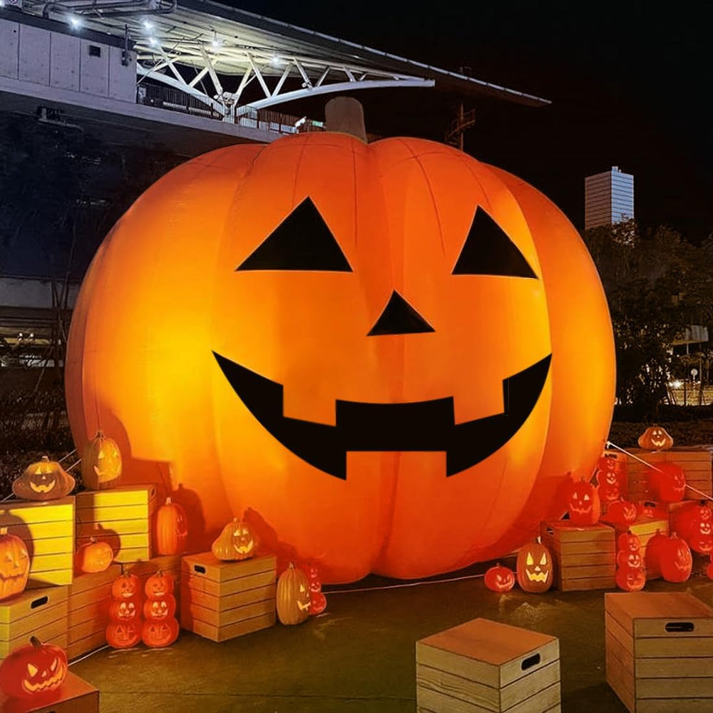 Giant 10Ft Halloween Inflatables Pumpkin Decorations, Blow Up Yard Decoration...