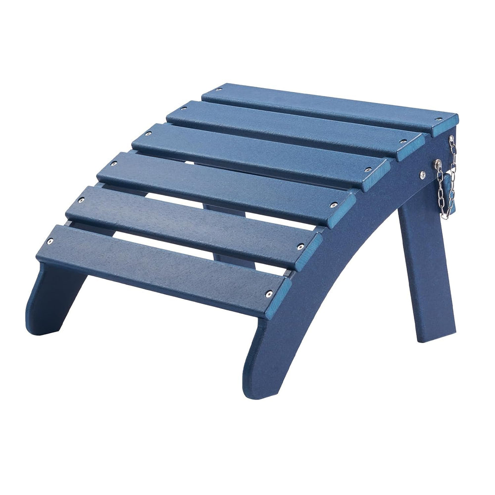 VEVOR Adirondack Ottoman Set of 2, 18.7L x 18.9W x 13.8H Inch HDPE Plastic Fo...