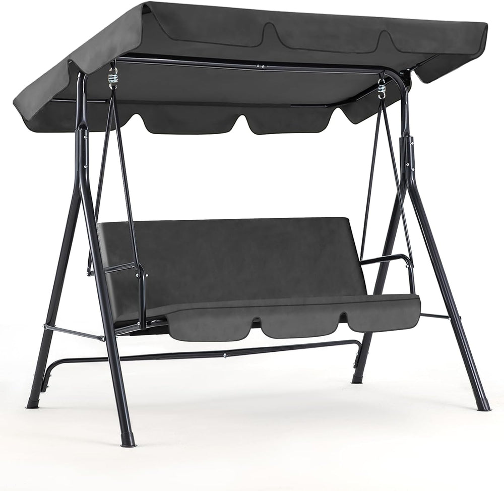 AECOJOY 3-Seat Outdoor Clearance Porch Swings for Adults, Outdoor Patio Swing...