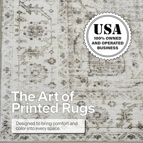ReaLife Rugs Machine Washable Area Rug Runner - Living Room Bedroom Bathroom ...