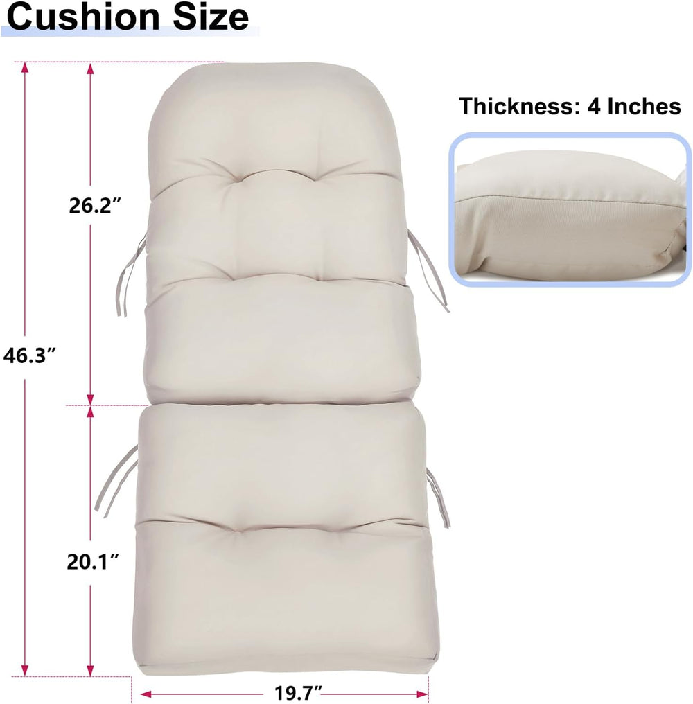Skypatio Adirondack Chair Cushions Set of 2, Thickened Waterproof Outdoor Pat...