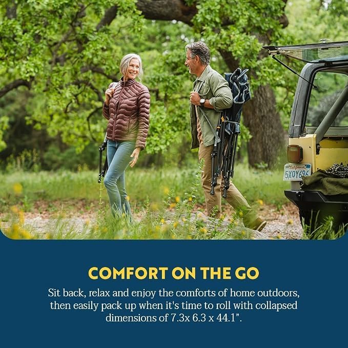 GCI Outdoor Comfort Pro Rocker Camping Chair | Portable Folding Rocking Chair...