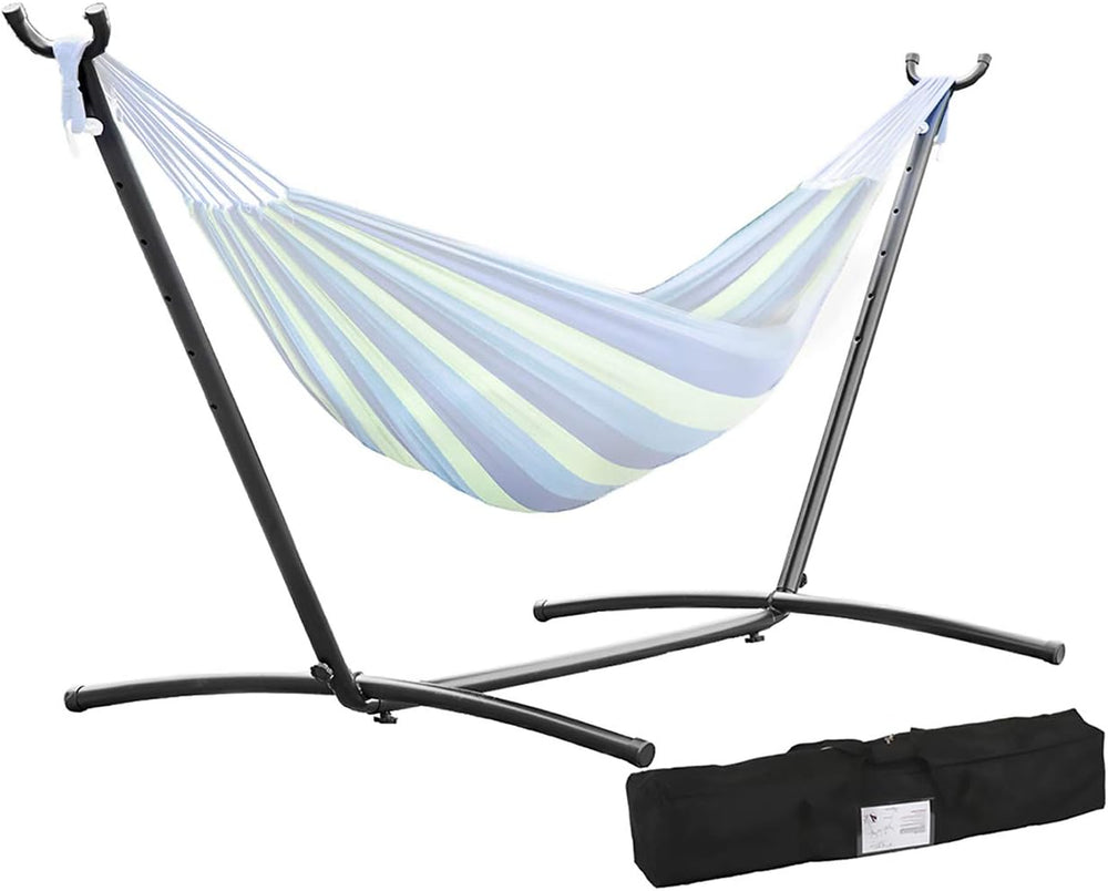 FDW Portable Hammock Double Stand | No Hammock | Sturdy Steel Construction