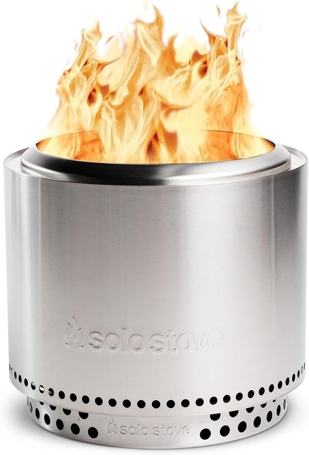 Solo Stove Bonfire w/Stand | 19.5" Smokeless Wood Burning Fire Pit, Silver