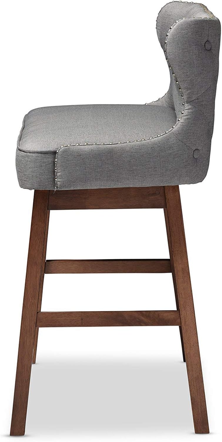 Baxton Studio Gradisca Modern and Contemporary Grey Fabric Button-tufted Upho...