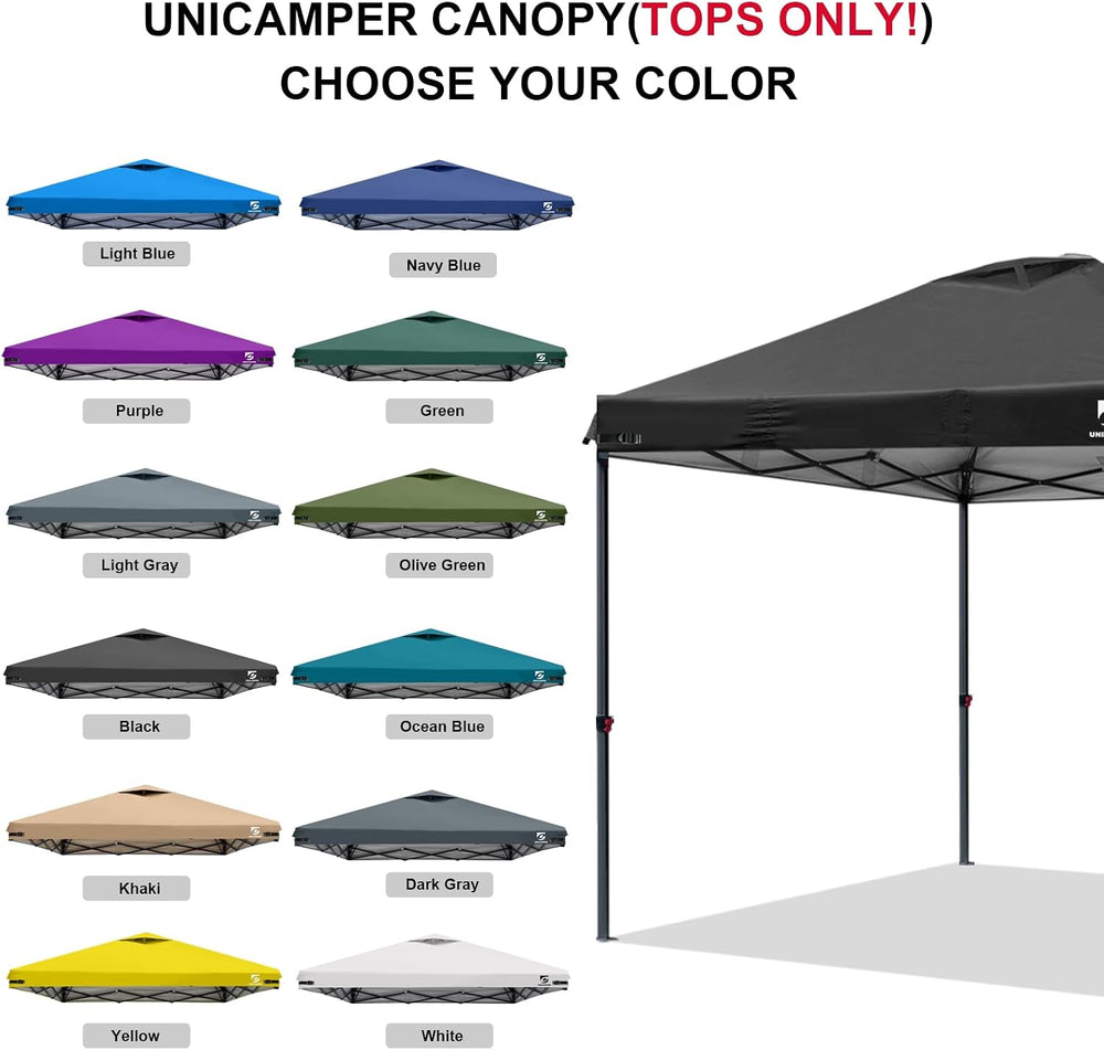 10x10 Pop Up Canopy Replacement Top Cover with Air Vent(Frame NOT INCUDE)