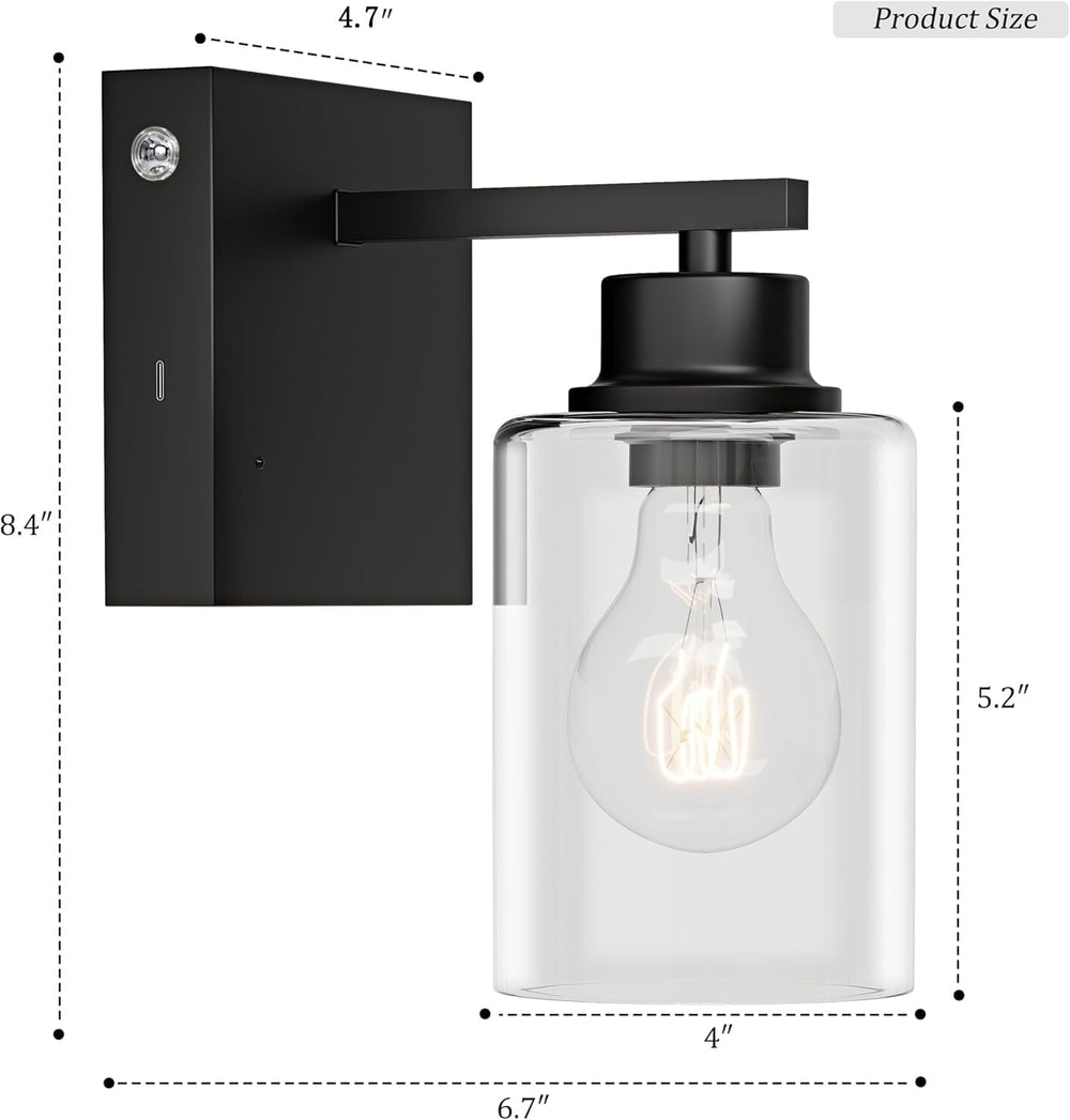 Wireless Battery Operated Wall Sconce Set of Two with Remote Control