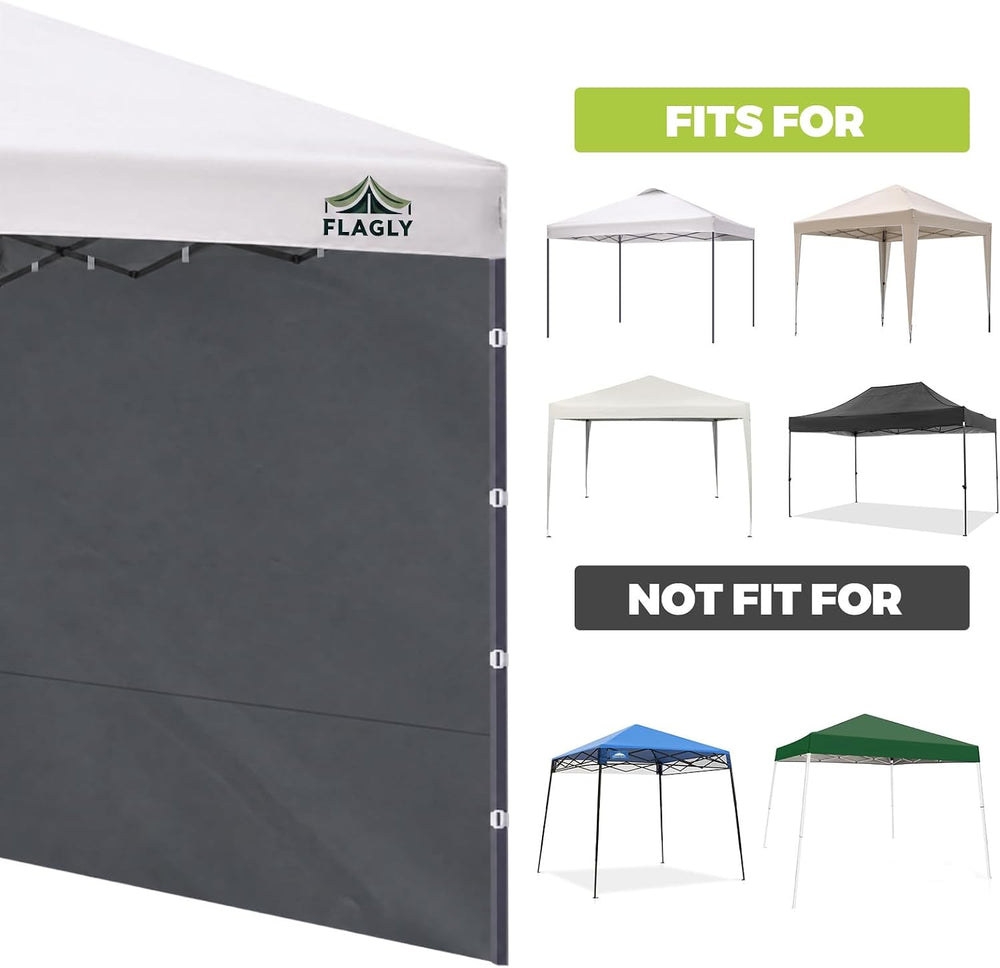 Instant Canopy Sidewalls for Pop Up Canopy Tent, 300D Waterproof Material for...