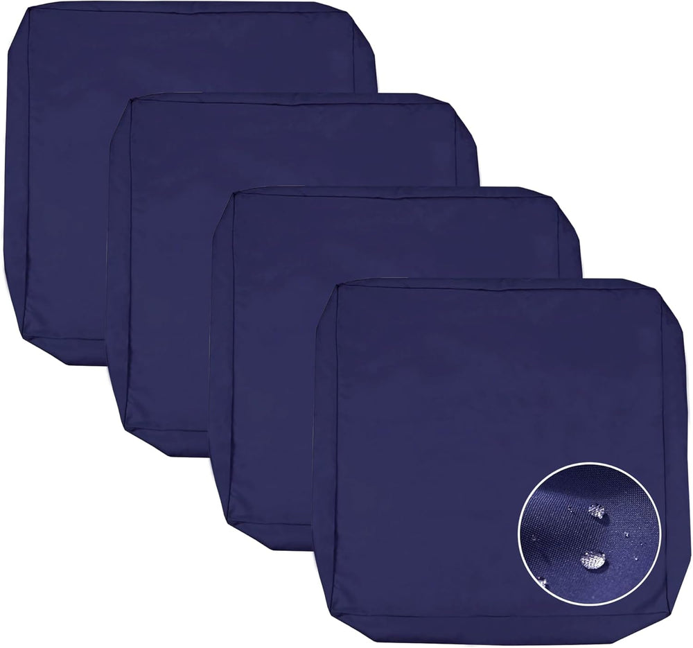 Sqodok Patio Cushion Cover 25x25 inch, 4Pack Sofa Cushion Cover Replacement