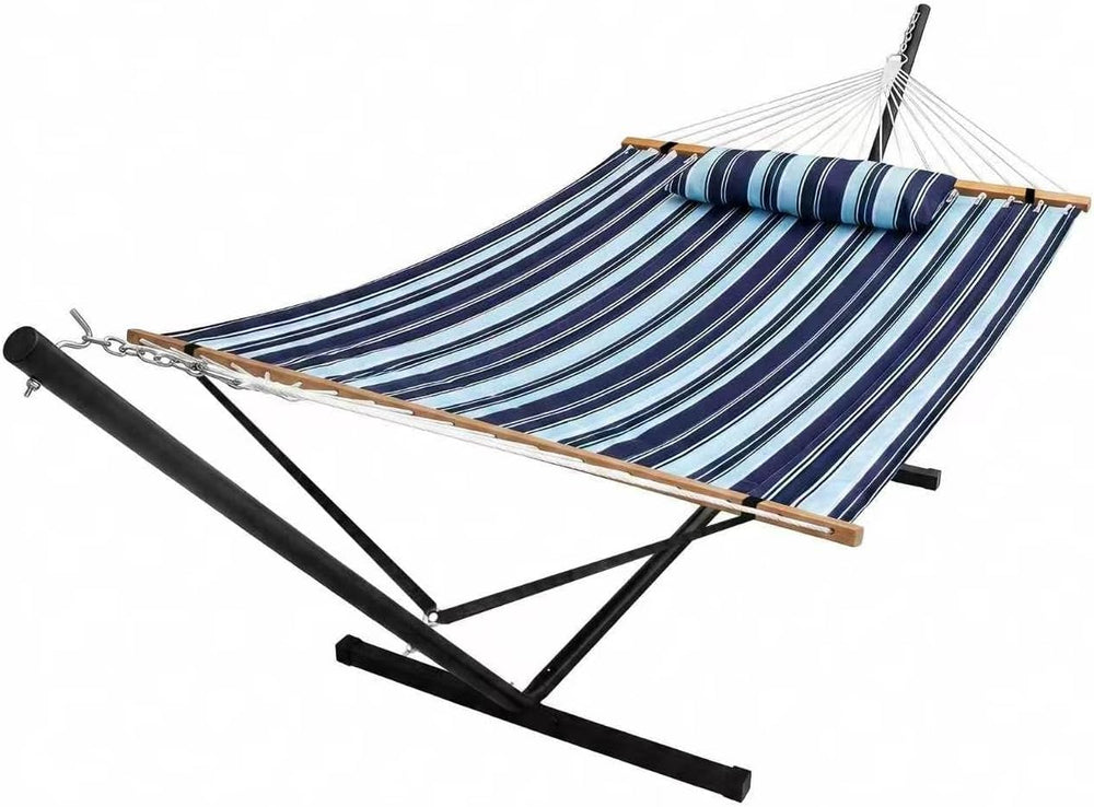 Portable Outdoor Hammock with Stand, Heavy Duty Hammock with Carrying Bag, So...