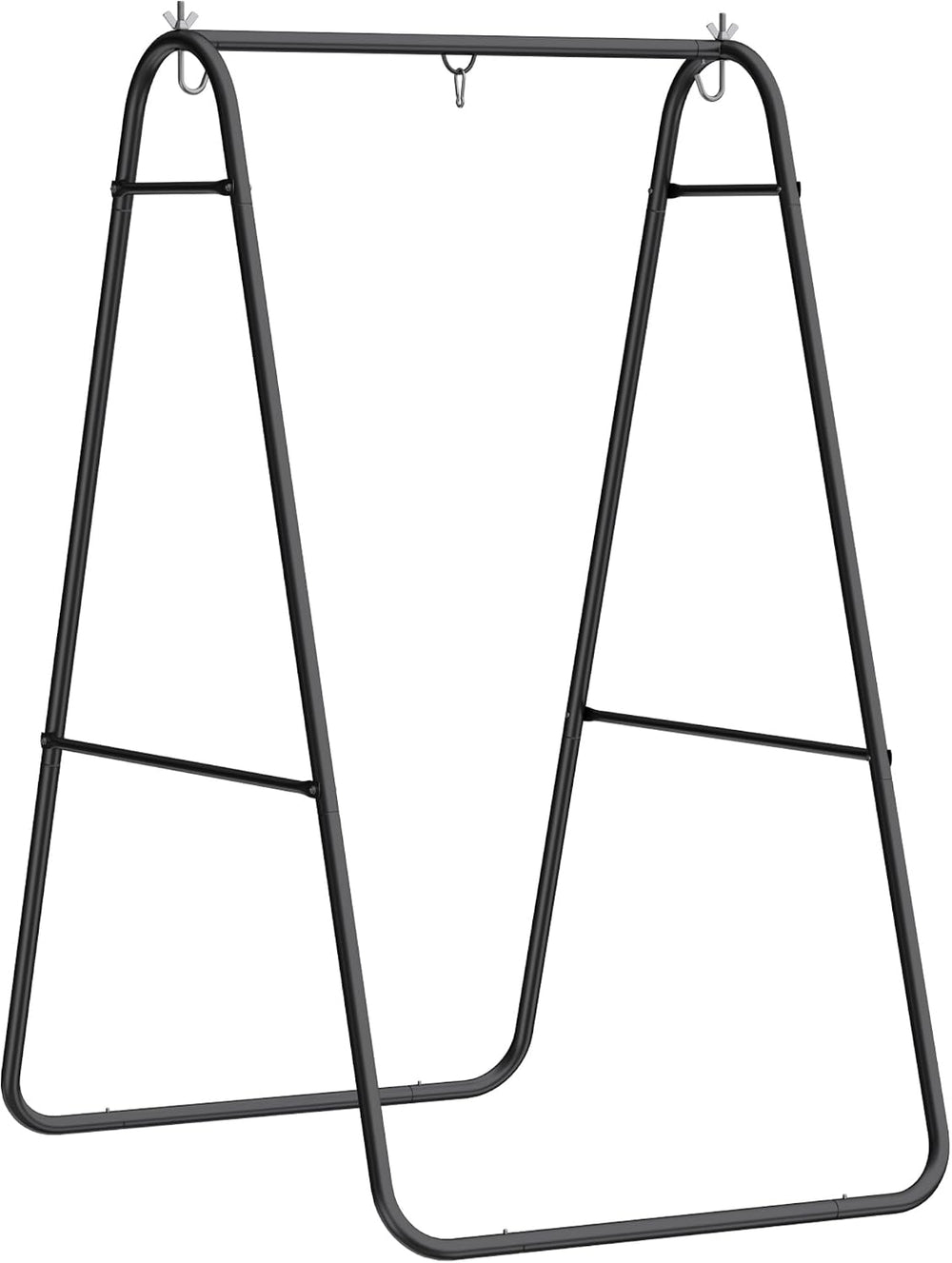 Outsunny Hammock Chair Stand Only Heavy Duty A-Frame for Hammock Black