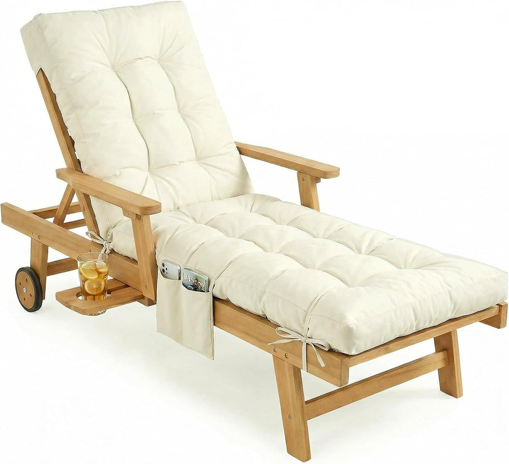 Yddsky Outdoor Chaise Lounge Chair Cushion,Lounge Chair Cushions Thickened wi...