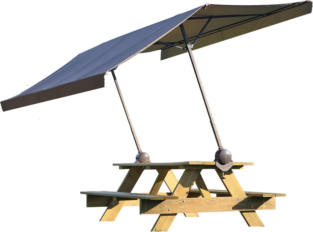 ShadeLogic Quick Clamp Canopy Tilt Mount, Portable Clamp-On Sun Shade with Ad...