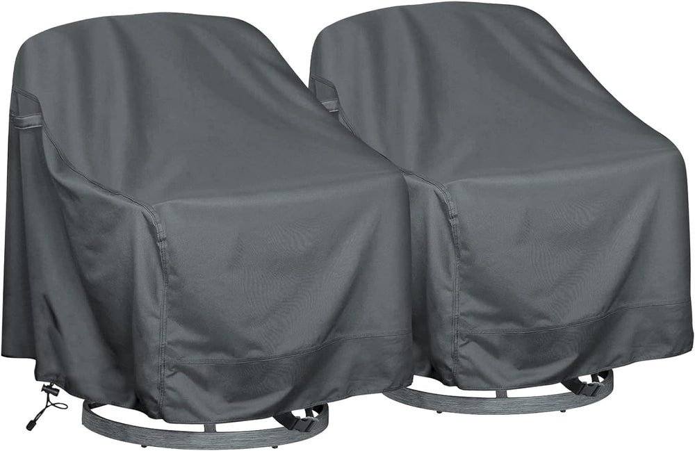 Outdoor Swivel Lounge Chair Cover 2 Pack, Waterproof Patio Chair Cover