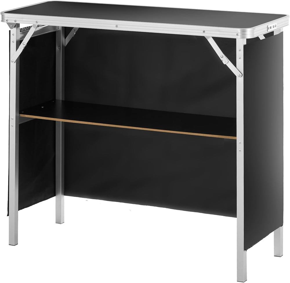 VEVOR Folding Portable Bar Table, Tradeshow Podium Table for Indoor, Outdoor,...