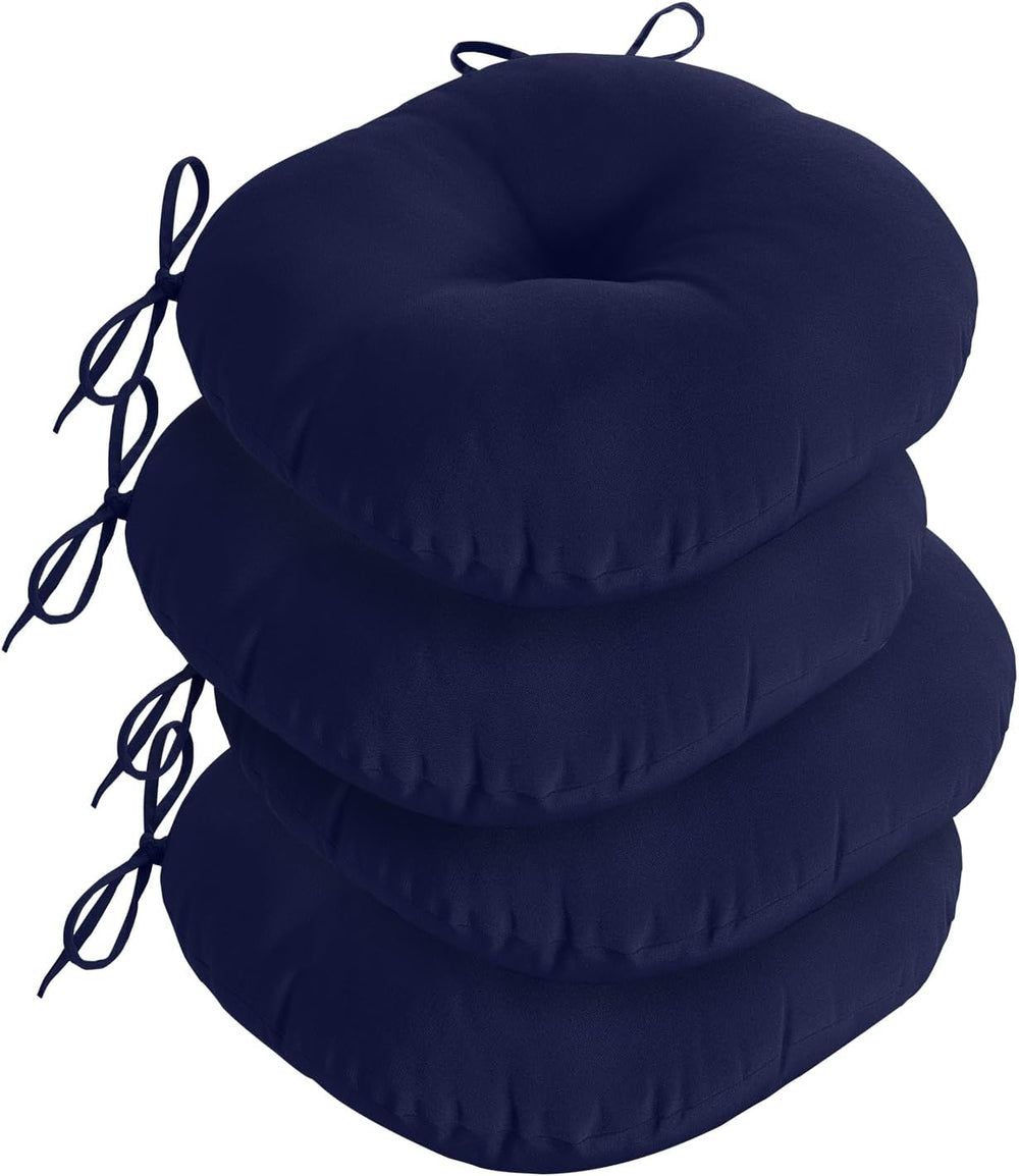 downluxe Bistro Chair Cushions for Patio Furniture, Water-Resistant Round Out...