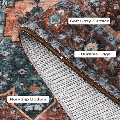Ciicool Washable Runners for Hallways,2'6''x8' Long Kitchen R...