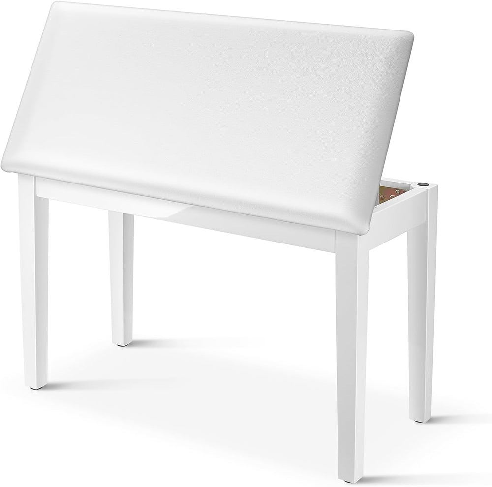 Donner Duet Piano Bench with Storage, Solid Wooden Keyboard Bench Piano Bookc...