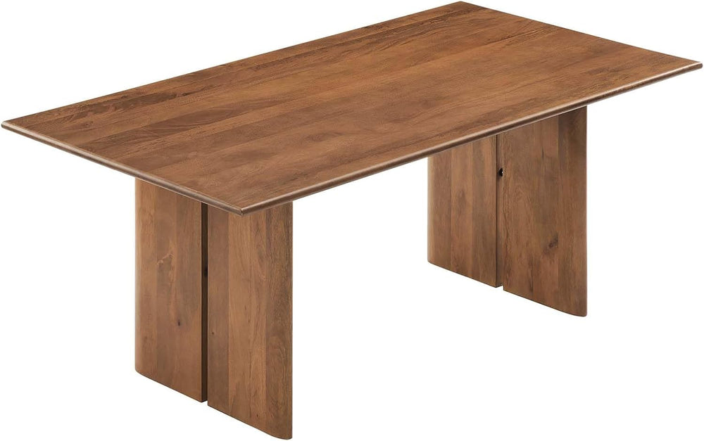 Modway Amistad 72" Solid Wood Modern Farmhouse Rectangular Dining Table ...