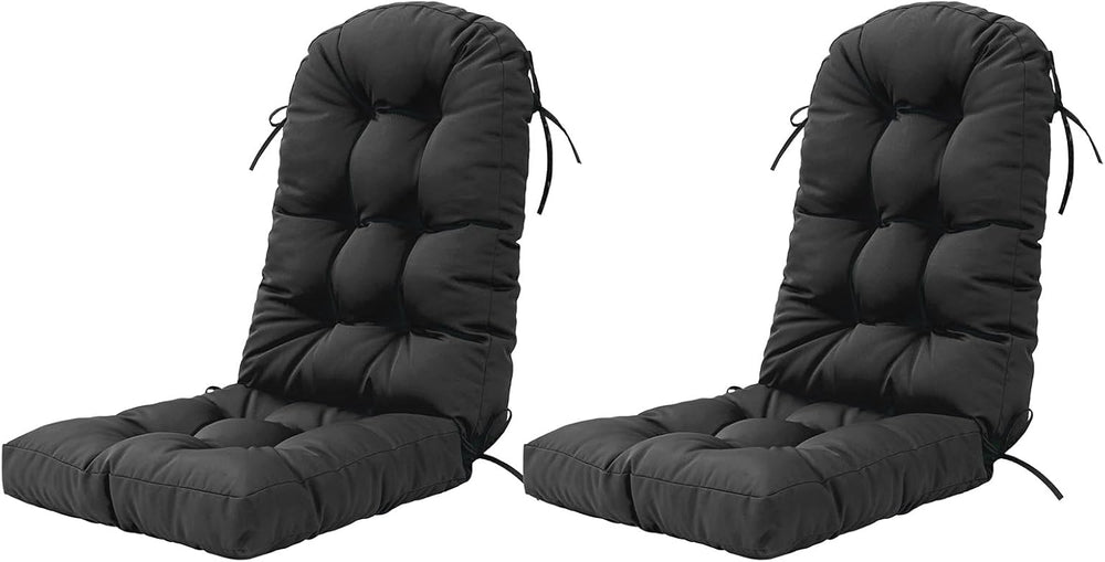 Outdoor Rocking Chair Cushion Set of 2 for Adirondack Chair, High Back Patio ...