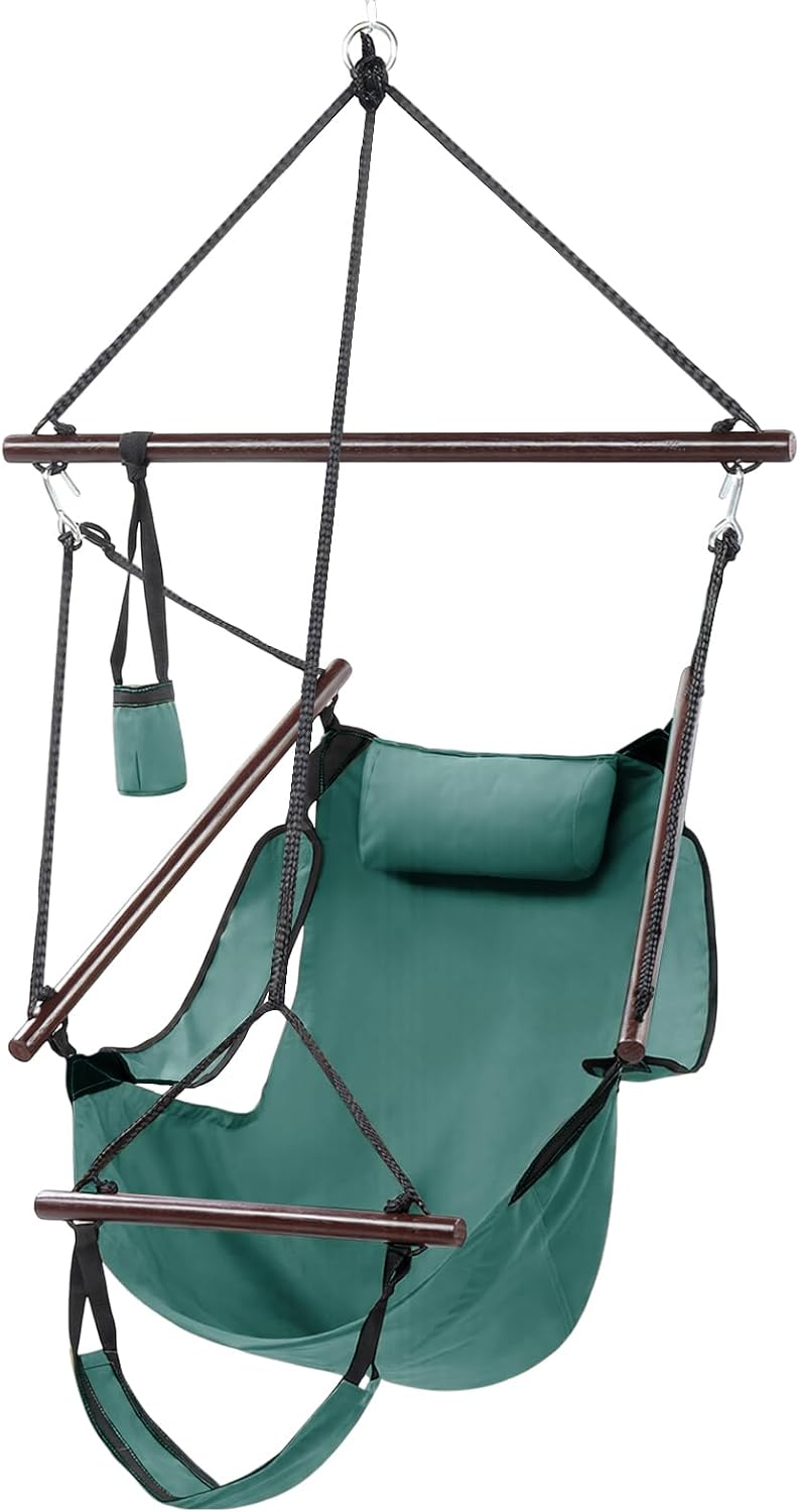 ONCLOUD Upgraded Unique Hammock Sky Chair, Air Deluxe Hanging Swing Seat with...