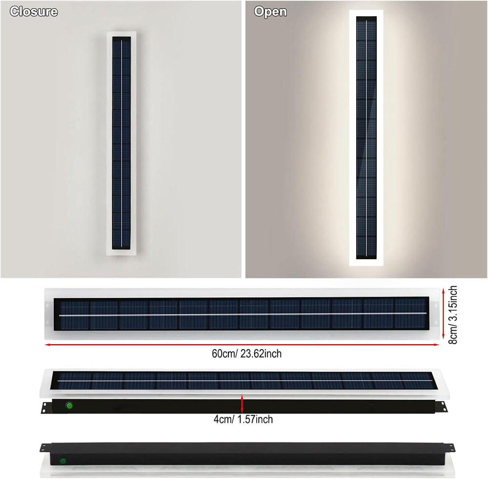 Solar Outdoor Wall Lights Waterproof LED 4500K Lighting for Porch