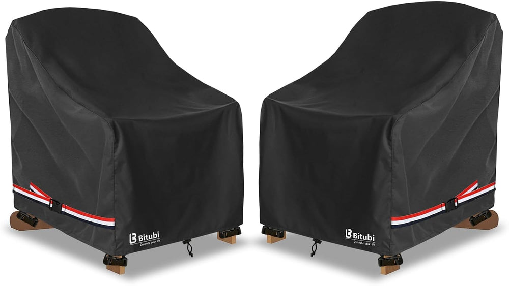 Bitubi Waterproof 2 Pack Patio Adirondack Chair Cover for Outdoor Chair Size ...
