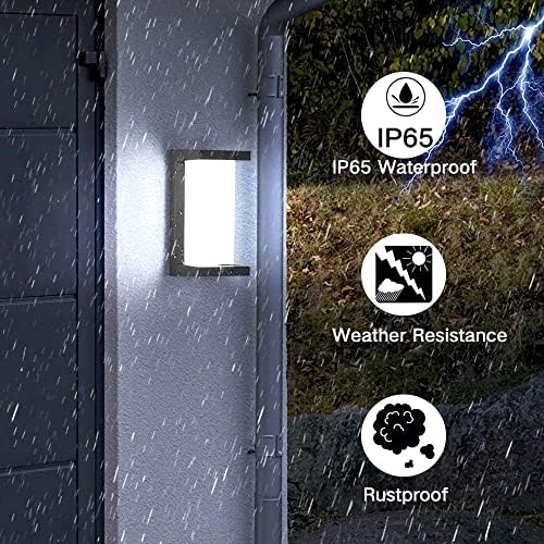Sytmhoe Dusk to Dawn Outdoor Wall Lights, Modern LED Exterior Light Fixture,6...