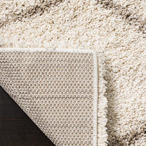 SAFAVIEH Hudson Shag Rug 10x14, Plush Trellis X-Large Ivory & Beige SGH280D