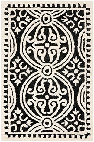 SAFAVIEH Cambridge Collection 11' x 15' Black/Ivory CAM123E Handmade ...