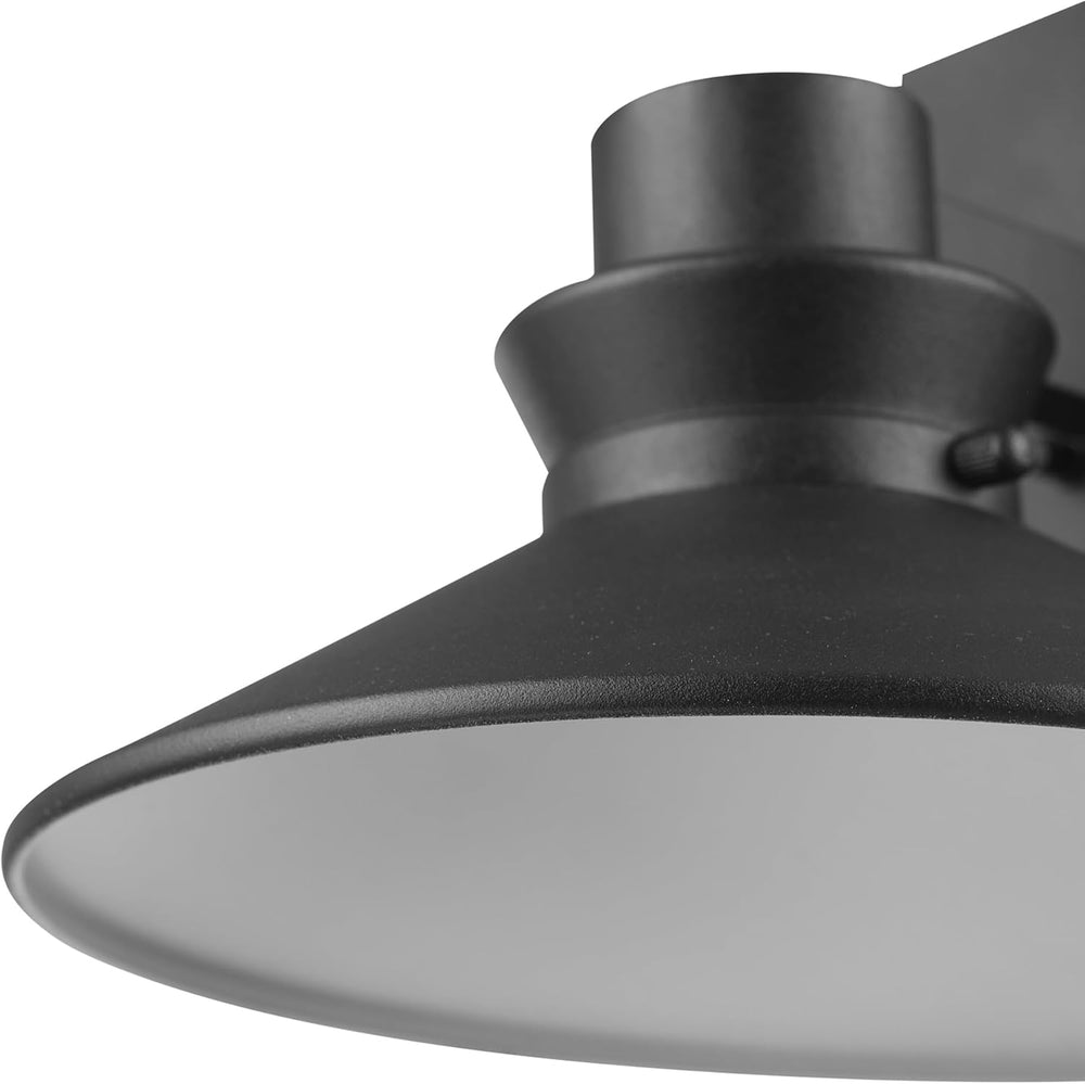 Globe Electric 44686 Harris LED Integrated Outdoor Wall Sconce, Matte Black, ...