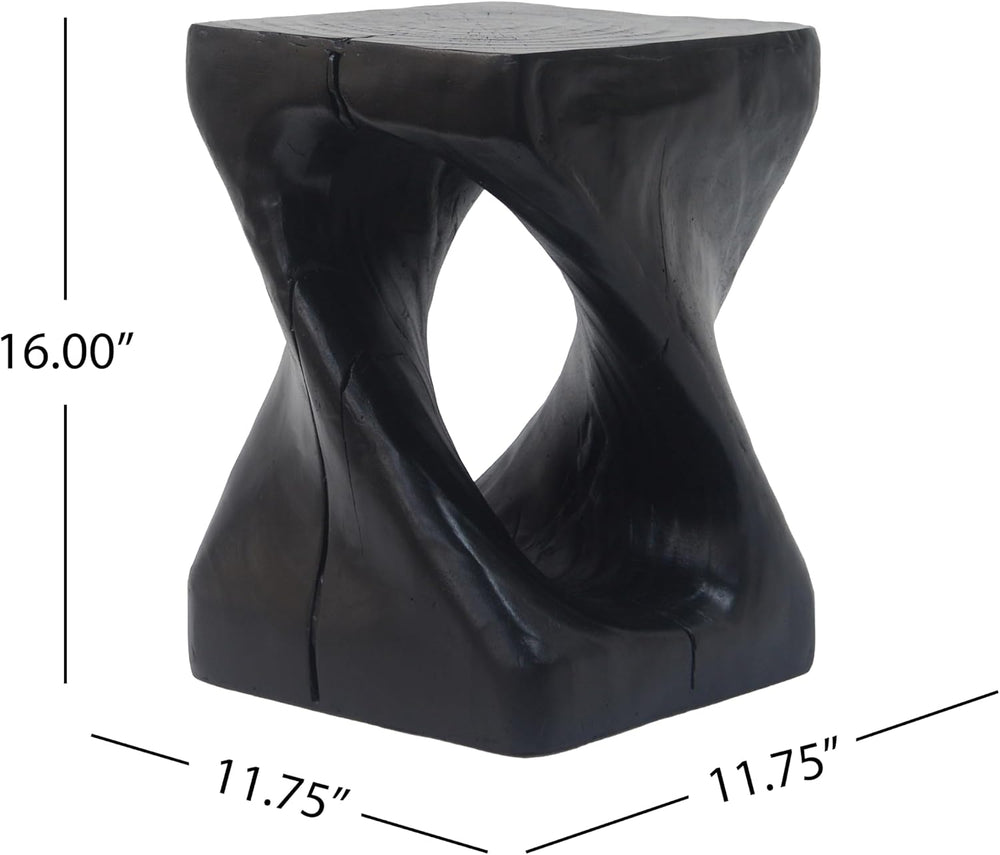 Christopher Knight Home Outdoor Side Table,Twist Shape End Table,Decorative A...