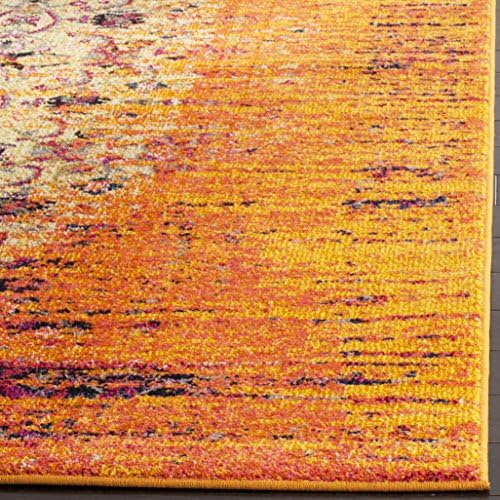 SAFAVIEH Monaco Collection Area Rug - 8' x 10', Orange & Multi, M...