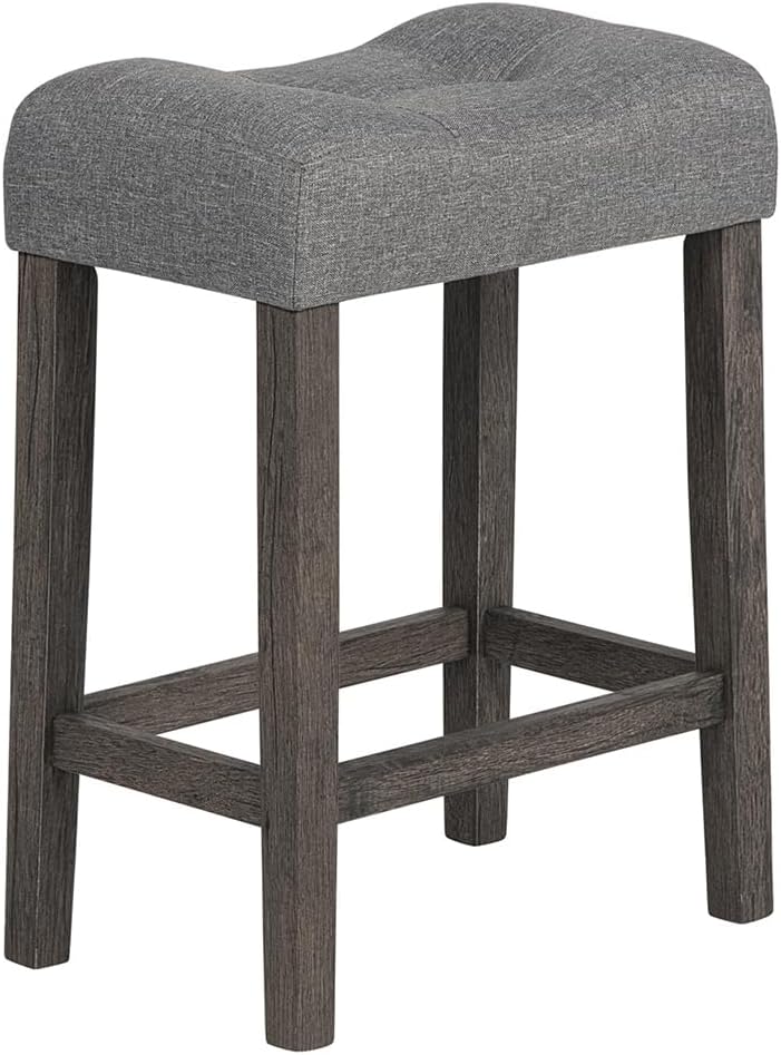 59" Counter Height Bar Table Set with Power Outlet, Industrial Breakfast...