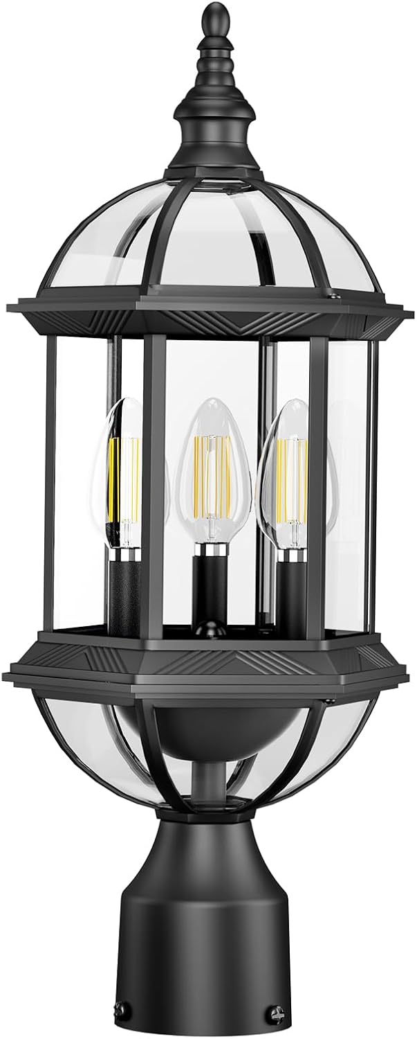 3 Light Lantern Post Lights Outdoor Lamp Post Light Fixture