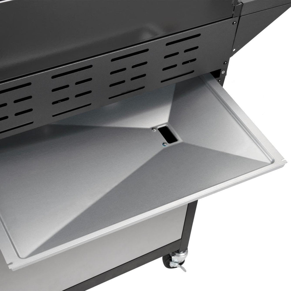 4-Burner Propane BBQ Grill 53000 BTU Stainless Steel Cast Iron Grate