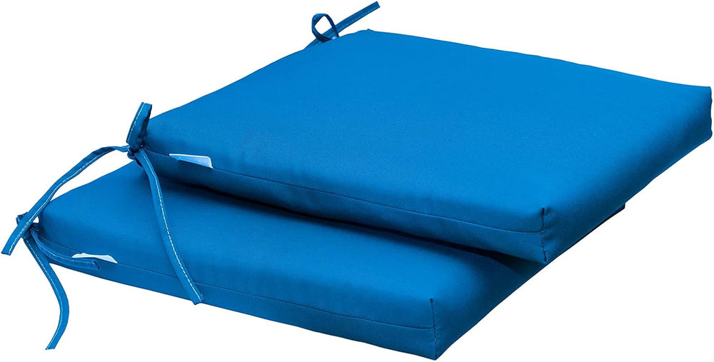 QILLOWAY Outdoor Indoor Seat Cushions, Square Foam Dining Chair Pads,All Weat...