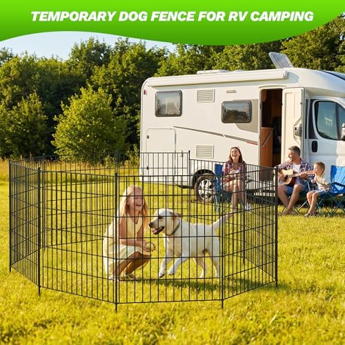 Toolterritary 5 Panels No Dig Decorative Garden Fence, 48in(H) x 13.0ft(L), D...