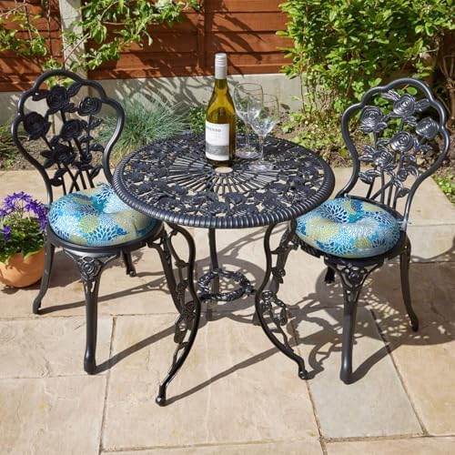 LVTXIII Outdoor Bistro Chair Cushions, 15"x15"x4" Round Patio ...