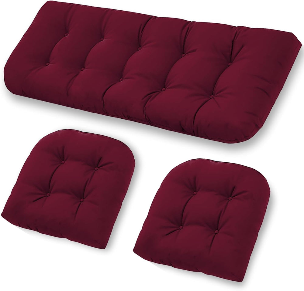Outdoor Chair Cushions, Patio Wicker Furniture Seat Pads, Waterproof